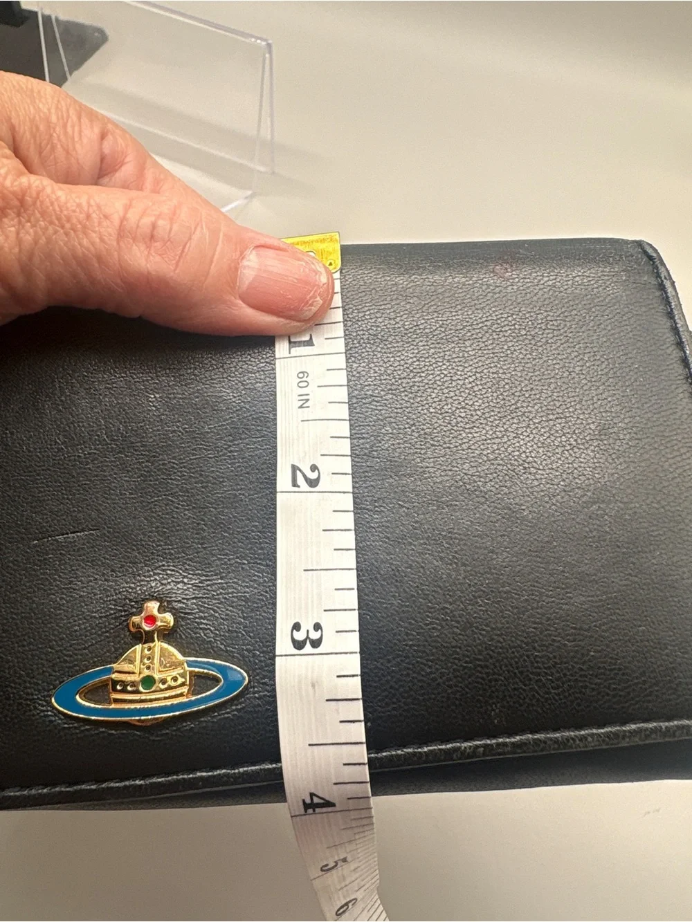 Vivienne Westwood Vintage Orb Black Leather Bifold Long Wallet